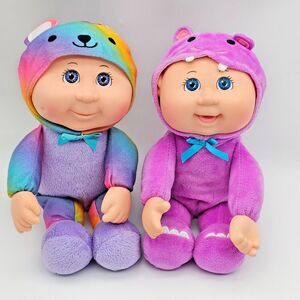 CPK Cabbage Patch Cuties Rainbow Bailey Bear/Exotic Friends Hippo Powder Smell